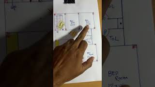 3bhk floor plan homedesign home homeplanideas houseplan [upl. by Esinel]