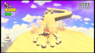 Super Mario 3D World Bowser2 Plessies Dune Downhill 100 [upl. by Aicemaj52]