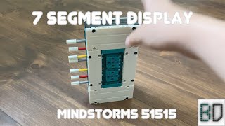 Seven Segment Display  Lego Mindstorms 51515 [upl. by Holle385]