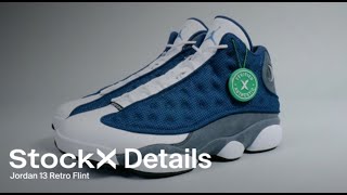 A Close Up Look at the Air Jordan 13 Flint  Details  StockX [upl. by Osnofledi]