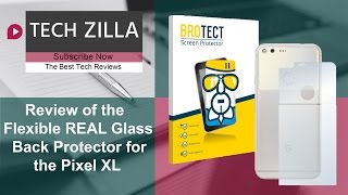 Google Pixel XL Real Glass Flexible Back Protector Review [upl. by Wiltsey632]