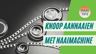 Hoe een knoop met naaimachine aan een broek of rok naaien [upl. by Meehahs]