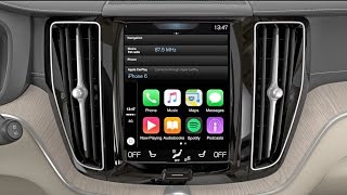 Volvo  How to Start amp Use Apple CarPlay [upl. by Ardnasella]