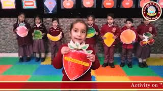 Activity on Fruits by LKG Kids [upl. by Oralle]