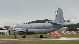 Breguet Dassault ATL2 Atlantique 2 French NAVY departure on Monday RIAT 2012 AirShow [upl. by Euqinobe]