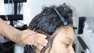 VERY DETAILED Lace Frontal Sewin NO GEL NO GLUE Ft Yolissa Hair [upl. by Llemhar]