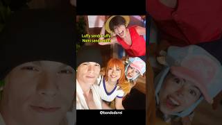 Luffy Zoro Nami e Chopper  Luffy sendo Luffy Nami sendo Nami  One Piece Cosplays [upl. by Ainollopa]