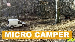 Micro Camper Ford Transit Connect  Abandoned mine Expedition [upl. by Steffie]