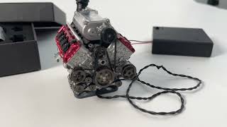 MAD RC 3D Printed Functional Supercharged V8 Engine Assembly Internal Combustion Engine  EngineDIY [upl. by Reinar]