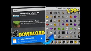 Modern Furniture mod Minecraft PE 120  Modern Furniture in MCPE 120 [upl. by Afihtan]