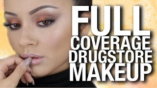 FULL COVERAGE Drugstore Makeup Tutorial x LOreal Paris Total Cover Ad [upl. by Azilanna249]