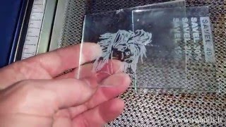 Cutting and engraving real glass with cheap Chinese laser [upl. by Yks410]