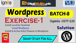 wordpress exercise 1 batch 8 [upl. by Marcello883]