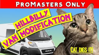 Ram Promaster  Pentastar Engine Hillbilly Mod for Easier Wrenching Dont do this its pure hack [upl. by Adiahs116]