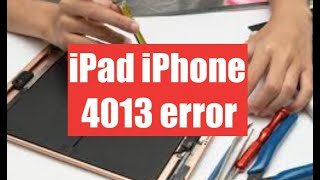 How to fix iPad iPhone 4013 error problem [upl. by Airres743]