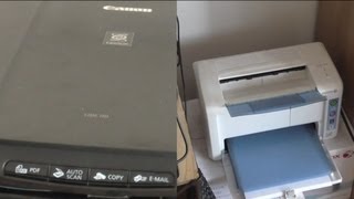 Scanner and Printer Test CANON CanoScan Lide 110 LED and XEROX Phaser 3010 LED [upl. by Atsiuqal]