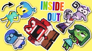 Inside Out 2 Movie Emotions DIY Perler Beads Art Creation Activity Craft with Joy Anger and more [upl. by Akere563]