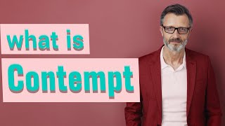 Contempt  Meaning of contempt 📖 [upl. by Valdemar806]