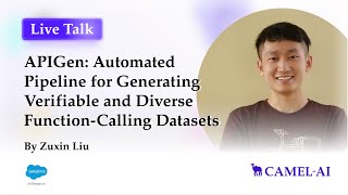 APIGen Automated Pipeline for Generating Verifiable and Diverse FunctionCalling Datasets [upl. by Oigimer]