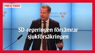 LIVE Anders Ygeman kommenterar utredningen Sjukförsäkringen i förändring [upl. by Nahtahoj]