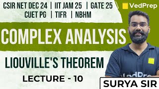 Liouvilles Theorem  Complex Analysis CSIR NETIIT JAMGATETIFR Lec10 VedPrep Maths Academy [upl. by Elconin]