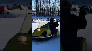 1970 Ski Doo Nordic 399 first time on the snow since 1980 video taken in late winter 2024 [upl. by Lehpar]