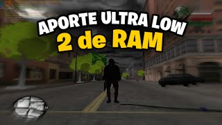 Aporte ultra bajos recursos 200 fps 2 Ram pc gta samp [upl. by Anowahs]