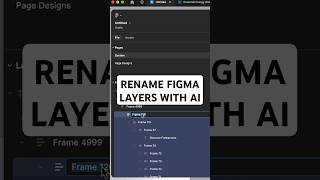 How to use Figma AI to rename your layers  Config 2024 figma figmatutorial figmatips ai ui [upl. by Lua141]