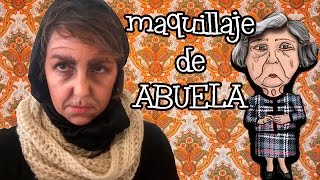 Maquillaje de ABUELA O VIEJA  Disfraces de Carnaval [upl. by Sivahc]