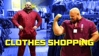 TRYING TO FIND CLOTHES THAT FIT  68quot 450LBS  BRIAN SHAW [upl. by Sheffy102]