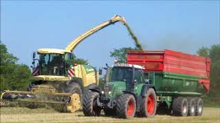 Ensilage de raygrass 2018 ensileuse krone [upl. by Oicul]