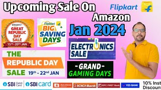 Upcoming sale on Flipkart Amazon January 2024 Republic Day Sale On Flipkart Next Big Saving Day Sale [upl. by Gabriell215]