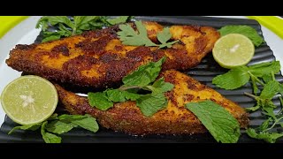 Quick and Easy Pomfret fish fry  pomfret fish recipe  Pomfret tawa fry recipe  Pomfret fry recipe [upl. by Orsola]