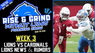 Detroit Lions News amp Rumors Lions VS Cardinals Week 3 [upl. by Graaf731]