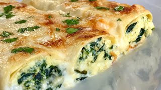 CANELONES DE RICOTA Y ESPINACAS I RECETA FÁCIL⭐️⭐️⭐️⭐️⭐️ [upl. by Madda]