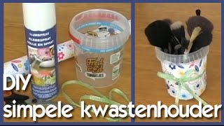 DIY ♥ Simpele kwastenhouder [upl. by Eimmas]