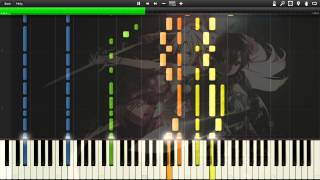 Synthesia LiSa  Crossing Field Piano Duet Version Sword Art Online [upl. by Arrehs]