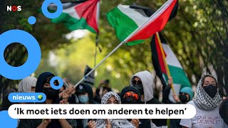 Grote protesten op universiteiten in VS tegen oorlog in Gaza [upl. by Marra892]