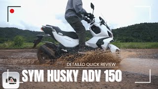 SYM Husky ADV 150 Fast Review [upl. by Stepha]