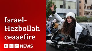 IsraelHezbollah ceasefire begins after year of conflict  BBC News [upl. by Kassaraba298]