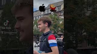 Tu préfères La pomme dadent ou la pomme dapple 🍎 microtrottoir MIKOCORP humour strasbourg [upl. by Changaris]