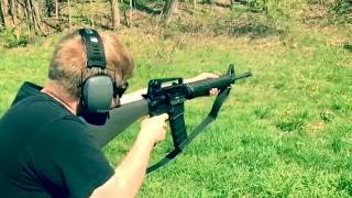 M16 styled AR15 Recoil in Slow Motion [upl. by Ecnahs]