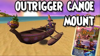 Wizard101 amp Pirate101 🚣OUTRIGGER CANOE MOUNT Review🚣 [upl. by Garrik876]