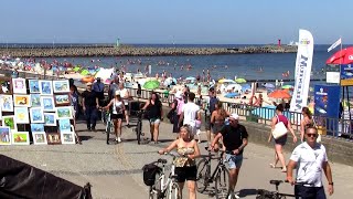 Kołobrzeg deptak promenada port atrakcje 21072024 [upl. by Yatnod]