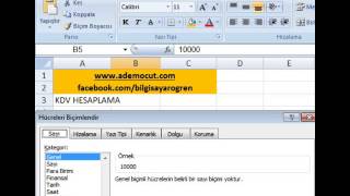 Microsoft Excel KDV Nasıl Hesaplanır [upl. by Elrebmik76]