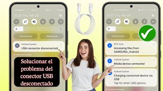 Cómo solucionar el problema del conector USB de Samsung conectado y desconectado nuevo proceso [upl. by Hagar]