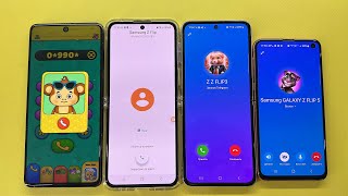 Incoming Call Telegram Samsung S10 vs Z Flip3 vs Galaxy Note10 vs Z Flip5 Alarm Clock ⏰ [upl. by Amiel]