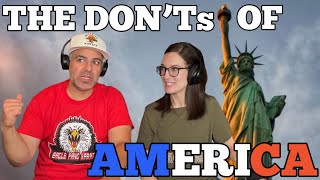 The Don’ts of Visiting America REACTION [upl. by Arlin]