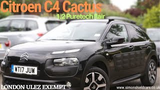 2017 Citroen C4 Cactus 12 PureTech Flair Simon Shield Cars [upl. by Neenad]