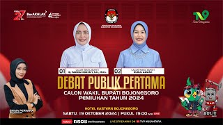 🔴 LIVE Debat Publik Pertama Calon Wakil Bupati Bojonegoro Pemilihan Tahun 2024 [upl. by Shue]